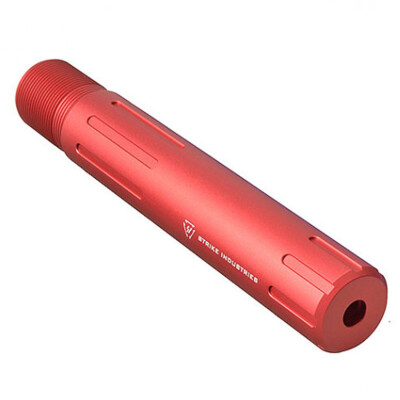 Strike Industries Carbine Length Pistol Receiver Extension QD Connection Aluminum Red SI-AR-CARPRE-SLICK-RED