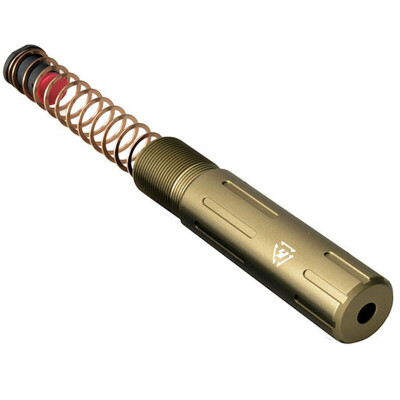 Strike Industries Pistol Buffer Tube QD Connection Flat Wire Spring 7075-T6 Aluminum FDE SI-AR-SPRE-SLICK-FDE