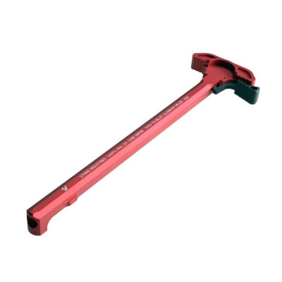 Strike Industries AR-10 Charging Handle With Extended Latch Red SI-ARCH-EL-308-RED