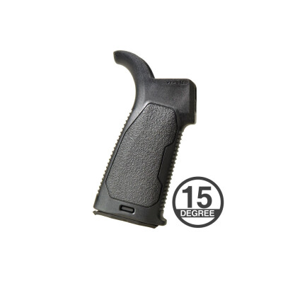 Strike Industries AR Enhanced Pistol Grip 15 Degree Angle Black SI-AR-VEPG-15