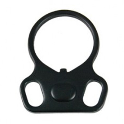 Guntec AR-15 Ambi Single Point Sling Adapter Steel Black