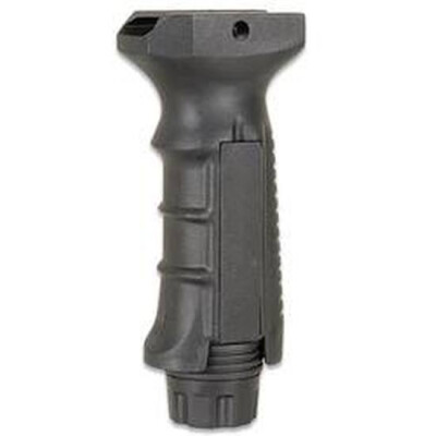 AR-15 Vertical Tactical Foregrip Black Leapers UTG 5" Length Battery Storage Ergonomic Ambidextrous RB-FGRP168B    