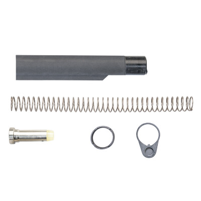 Luth-AR AR-15 .223-5.56 Mil-Spec Complete Carbine Buffer Tube Assembly Aluminum Black 223-M-BAP