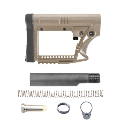 Luth-AR AR-15 MBA-4F Stock Assembly With Commercial .223 Buffer Kit Dark Earth MBA-4FK-C