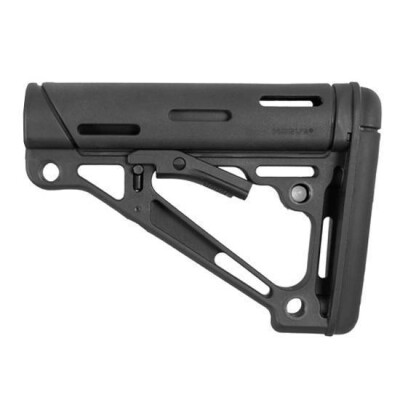 Hogue AR-15 Collapsible Carbine Buttstock Commercial OverMolded Black 15050