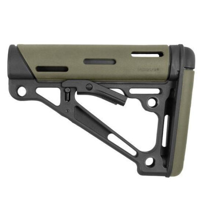 Hogue AR-15 Collapsible Carbine Buttstock Commercial OverMolded OD Green 15250