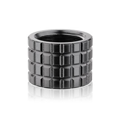Backup Tactical AR-15 Frag Thread Protector 1/2-28 TPI Aluminum Black FRAG-BLK
