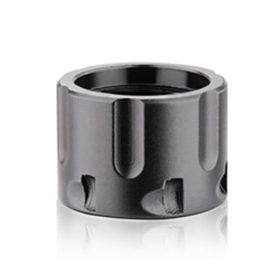 Backup Tactical AR-15 1/2x28 Thread Protector Revolver Cylinder Aluminum Black