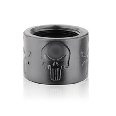 Backup Tactical AR-15 Skull X Thread Protector 1/2-28 TPI Aluminum Black SKULLX-BLK
