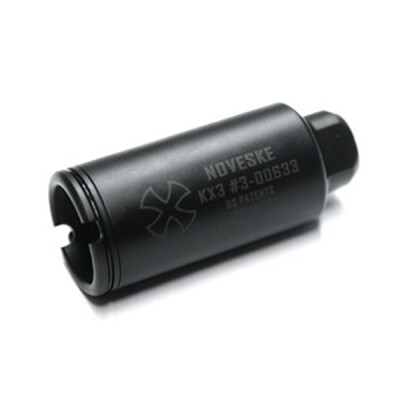 Noveske AR-15 KX3 "PIG" Flash Suppressor 5.56 NATO 1/2x28 Threads Steel Nitride Black 05000517