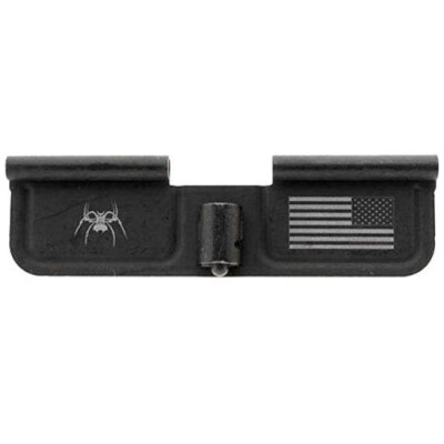 Spike's Tactical AR-15 Ejection Port Door Cover Spider/Flag Steel Black SED7010