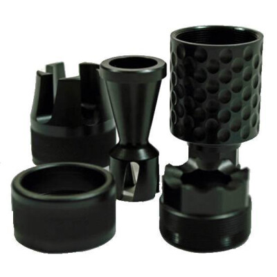 Spike's Tactical .30 Cal Barking Spider 2 Krinkov Style Brake 5/8"x 24 Steel Black SAKB0200