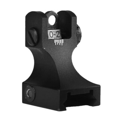 Samson AR-15 Fixed Rear Sight A2 Dual Aperture Aluminum Black FXR-A2