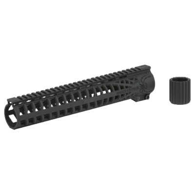Spikes Tactical AR-15 Spikes Logo Spider Web Free Float Handguard 12" Aluminum Black SSR9012