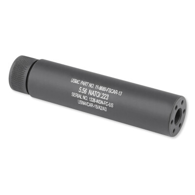 GunTec AR-15 Slip-Over Fake Suppressor 1/2x28 TPI Aluminum Black 1326