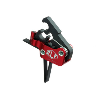 Elftmann Tactical AR-15 Service Drop In Straight Trigger Adjustable Large Pin Red/Black SERVICE-S.170