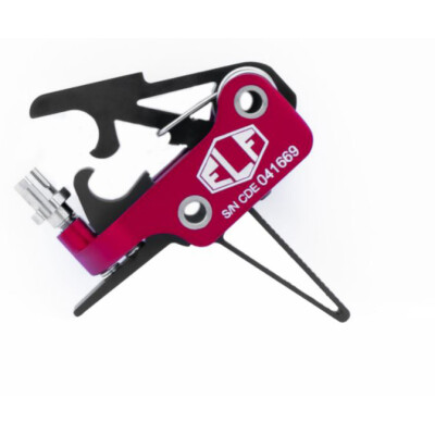 Elftmann Tactical AR-15 3 Gun Drop In Trigger Straight Shoe Finger Adjustable Red/Black 3 GUN-S FA