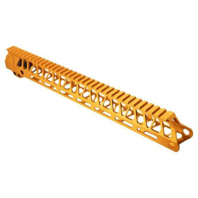 Timber Creek Outdoors Enforcer 15 Inch Hand Guard KeyMod Orange Anodized K E15 HG OA