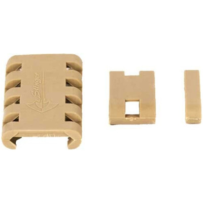 JE Machine Stinger 20 piece Mil-Std-1913 Picatinny/Weaver Rail cover Tan