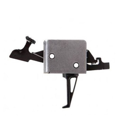 CMC AR-15/AR-10 Two Stage Drop In Trigger Large Pin 4lb Total Weight Flat Trigger Shoe Steel Construction Black Finish