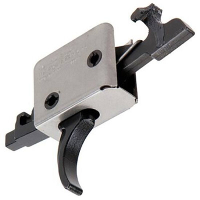 CMC AR-15/AR-10 Two Stage Drop In Trigger Large Pin 5lb Total Weight Curved Trigger Shoe Steel Construction Black Finish