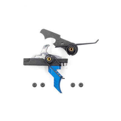 Airborne Arms Extended Reach Geronimo Trigger System Curved Shoe Adjustable Pull Weight Blue