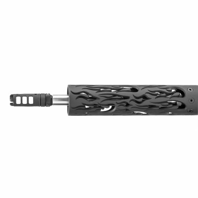 Unique-ARs 9" Flames AR-15 Handguard Black