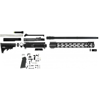 TacFire AR-15 Unassembled Rifle Kit .45 ACP 16" Barrel M-LOK Handguard 6 Position Stock Black