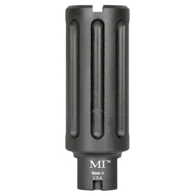 Midwest Industries Blast Can AK-47 Muzzle Device .30 Caliber Metric 14x1 Left Hand Aluminum Black MI-BC762X39