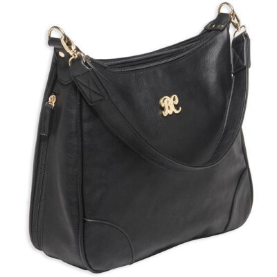 Bulldog Cases Hobo Purse 13x10.5x3.5 Leather Black BDP010