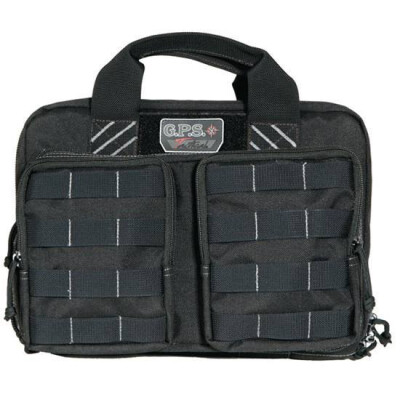 G Outdoors G.P.S. Tactical Quad +2 Pistol Case Nylon Black GPS-T1311PCB