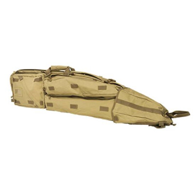 NcSTAR VISM Double Rifle Drag Bag Padded 45"x10"x4" Shoulder Strap Nylon Tan