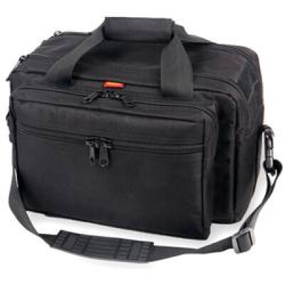 Bulldog Cases Extra Large Deluxe Range Bag Black Nylon with Pistol Rug