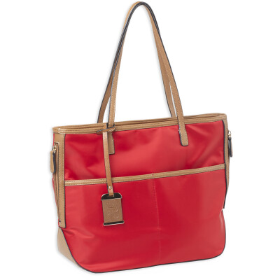Bulldog Cases Tote Style Nylon Purse With Holster Bright Red