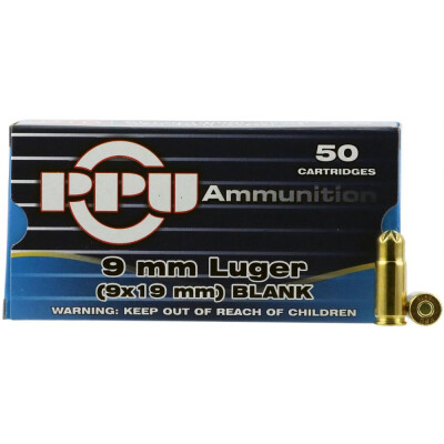 Prvi Partizan 9mm Luger Blank Ammunition 50 Rounds Blank