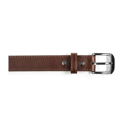 Magpul Tejas Gun Belt "El Original" 1.5 Inch, Chocolate Leather, Chrome Buckle, Size 44