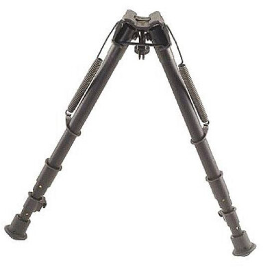 Harris Ultra-Light 1A2-25C Bipod Sling Swivel Stud Mount 13.5" to 27" Telescoping/Folding Legs Aluminum Matte Black