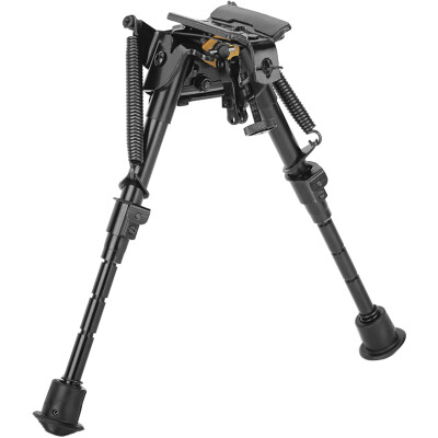 Caldwell XLA Pivoting Bipod 9" to 13" Height Forend Protection Pad Spring Loaded Legs Black Finish 571-429