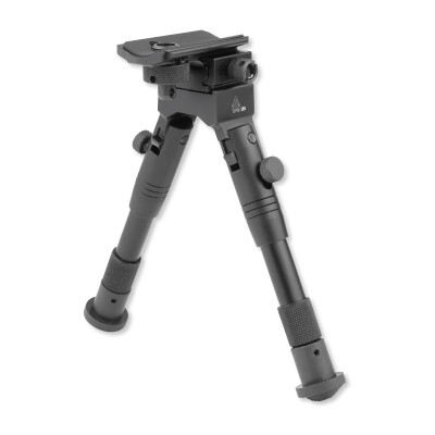 Leapers UTG Shooter's SWAT Adjustable Bipod 6.2" to 6.7" Aluminum Black