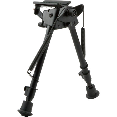 Harris Ultra-light Bipod Swivel Notched Legs Sling Swivel Stud Mount 9" to 13" Telescoping/Folding Legs Aluminum Matte Black S-LM 