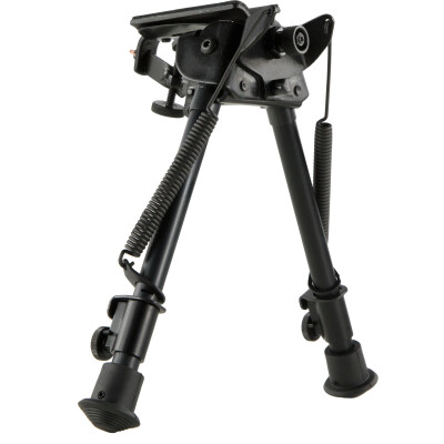 Harris Ultra-light Bipod Swivel/Sling Swivel Stud Mount 9" to 13" Telescoping/Folding Legs Aluminum Matte Black S-L