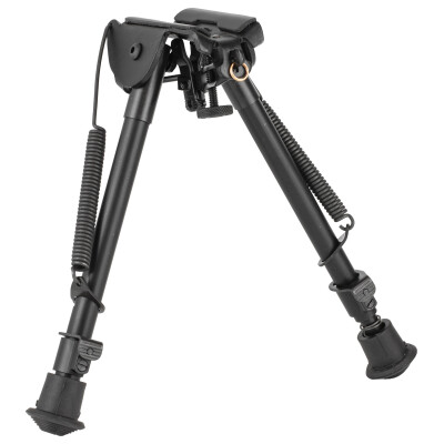 Harris Ultra-light Bipod Notched Legs Sling Swivel Stud Mount 9" to 13" Telescoping/Folding Legs Aluminum Matte Black 1A2-LM
