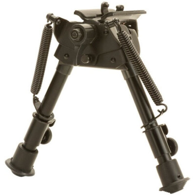 Sport Ridge Heavy Duty Pivot Bi-Pod 6"-9" Adjustable Height Matte Finish Black T9501P