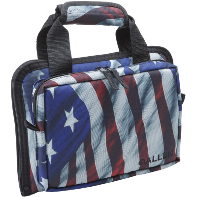 Allen Victory Duplex Attache Pistol Case 2 Pistol US Flag 7609