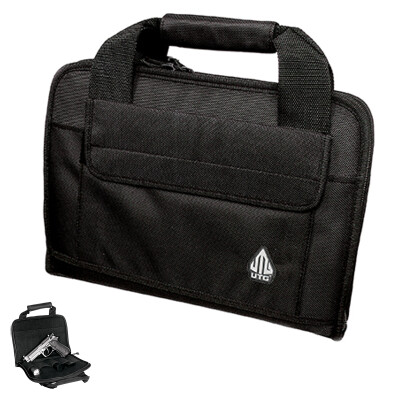 Leapers UTG Deluxe Single Pistol Soft Case Nylon Black PVC-PC01B