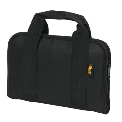 US Peacekeeper Attache Pistol Gun Case 13.5" x 9" Durable Water Resistant 600 Denier Polyester Black