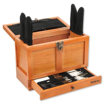 Outers Universal 25 Piece Cleaning Kit In Wooden Chest 70084