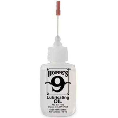 Hoppe's #9 Precision Applicator Tip High Viscosity Lubricating Gun Oil Squeeze Bottle .5 Ounce/14.9mL Bottle