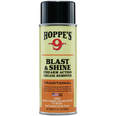 Hoppe's No. 9 Blast & Shine Firearms Action Grease Remover 11 oz Aerosol