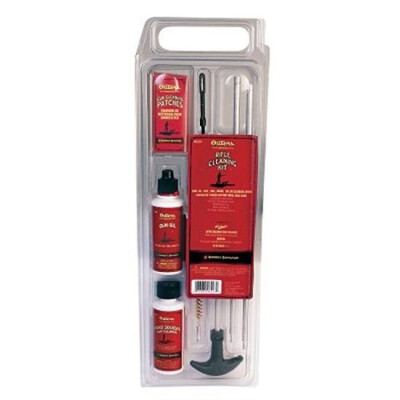 Outers Rifle Cleaning Kit .22 Caliber Aluminum Rod Clam Pack 96217
